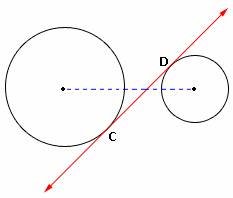example of Internal Tangent of a Circle