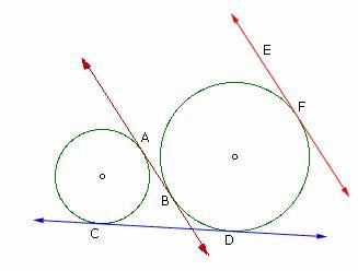 example of Internal Tangent of a Circle