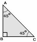 right isosceles triangle