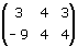 Examples of   Matrix