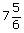 Examples of   Mixed Number